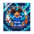 Front cover of Sing Along Happy Songs with Hokkyoku hardback picture storybook: Hokkyoku in a blue snowsuit and orange-lens goggles cheers under the northern lights as a polar bear, penguin, bald eagle, otters, and a snow goose play instruments around her. 

Copyright © 2026 • Dr. Parker | Entanglement Books™ & Hokkyoku Arashi™ & Entanglement Books KIDS™ • All Rights Reserved.